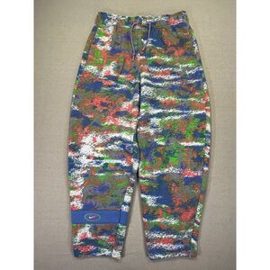 NIKE Womens Medium Psychedelic Tye-Dyed Fleece SpellOut Jogger Sweat Pant Swoosh